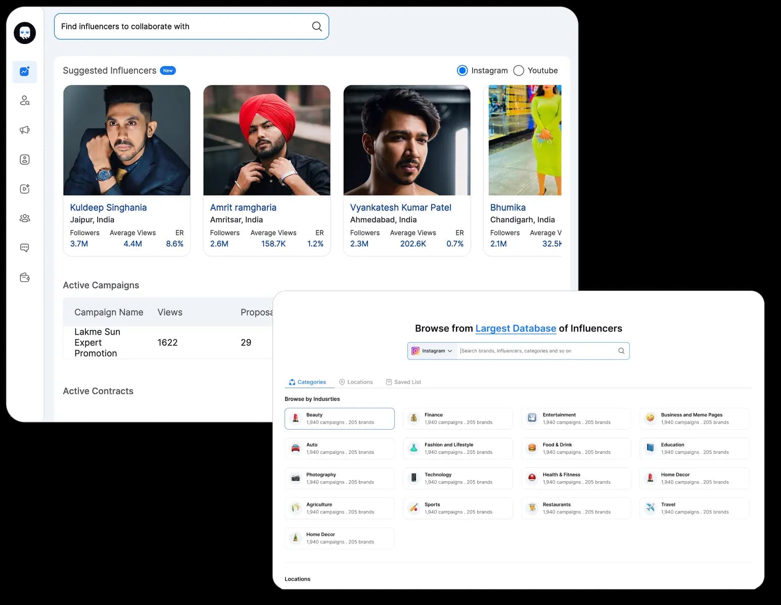 Indian Influencer Search