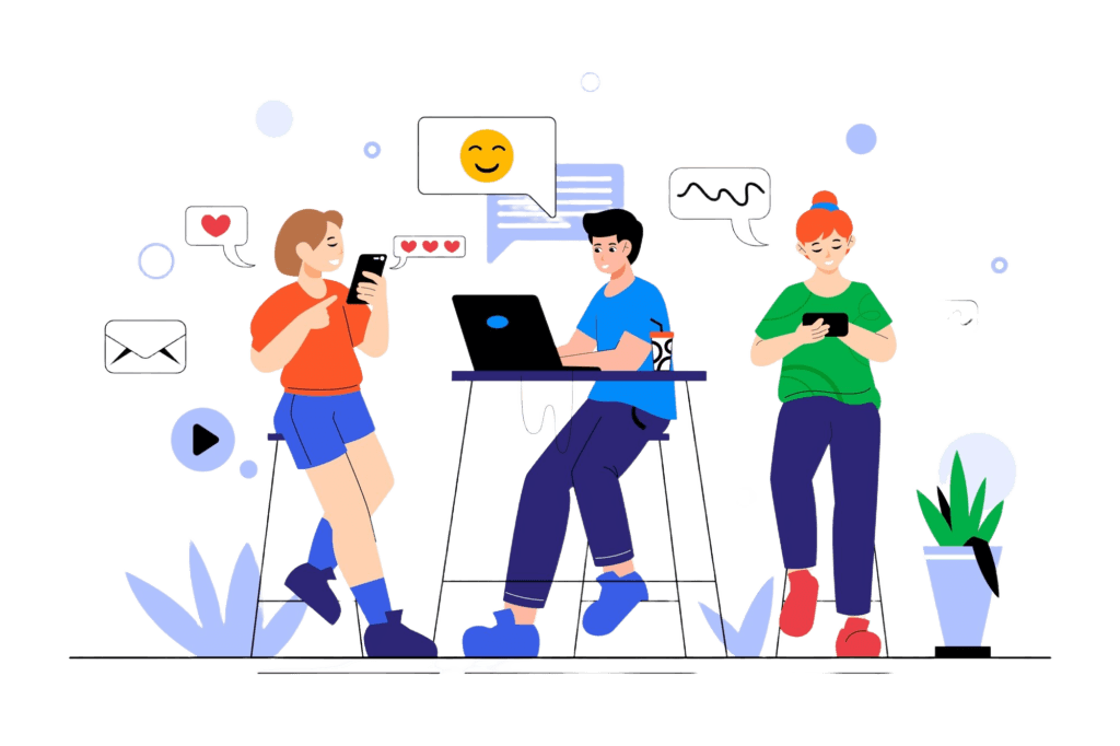 End-to-end influencer campaign services illustration